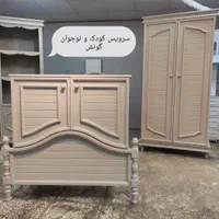 سرویس تخت و کمد نوزادی گونش|تخت و سرویس خواب|اردبیل, |دیوار