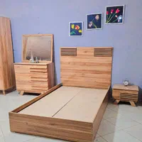 تخت خواب یک نفره (تختخواب یکنفره)درسا چوب|تخت و سرویس خواب|مشهد, سیس‌آباد|دیوار