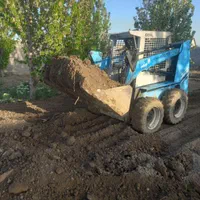 مینی لودر بابکت وخاکبرداری رحمت