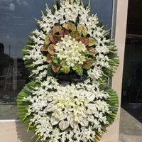 تاج گل برای عرض تسلیت ترحیم ختم دو طبقه سه طبقه|گل و گیاه طبیعی|تهران, شهرک محلاتی|دیوار