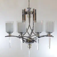 لوستر مدرن پروفیلی دو گلس