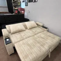 تختشو تخت خوابشو راحتی مبل تختخوابشو تخت خواب شو2نفره طوسی|مبلمان خانگی و میز عسلی|مشهد, وکیل‌آباد|دیوار