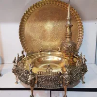 منقل برنجی زغالی سماور ذغالی سماوری گازی|صنایع دستی و سایر لوازم تزئینی|مشهد, احمدآباد|دیوار