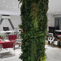 اجرای گرینوال پرتراکم روی ستون/ گل و گیاه مصنوعی|گل مصنوعی|تهران, آهنگ|دیوار