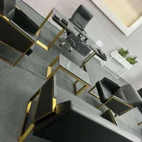 میزکلاسیک چوب پایه استیل دفتر املاک دپارتمان مدرن|دفتر کار|اهواز, کوی باهنر|دیوار