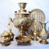 سماور زغالی ۶لیتری ۷تیکه ذغالی