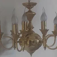 لوستر برنجی مدل اورانوس در حد نو|لوستر و چراغ آویز|تهران, بهار|دیوار