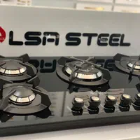 گاز شیشه ای 5شعله|اجاق گاز و لوازم برقی پخت‌وپز|یزد, |دیوار