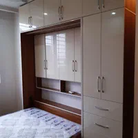 تخت کمجا و تاشو با کمد دیواری