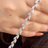 دستبند جواهر تمام نقره مدل محوا نقره برف کادو|بدلیجات|تبریز, |دیوار