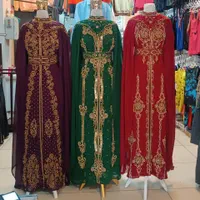 کرایه لباس مجلسی مغربی سنگدوزی اورجینال شنل دار