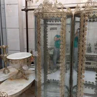 بوفه ویترین بزرگ منحنی تاجدار رز درشت برنز سوگلی|بوفه، ویترین، کنسول|زنجان, |دیوار