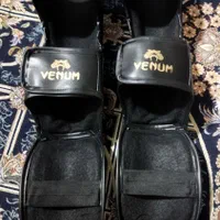 محافظ ساق پا ونوم Venum مشکی طلایی اصل|تجهیزات ورزشی|تهران, خزانه|دیوار