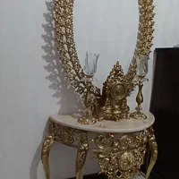 فروش یک عدد میز تلویزیون ویک عدد آیین وکنسول برنج|مبلمان خانگی و میز عسلی|شاهدشهر, |دیوار