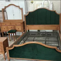 سرویس تخت خواب چوبی٢نفره تختخواب دونفره نیم سرویس|تخت و سرویس خواب|شیراز, عادل آباد|دیوار