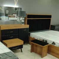 سرویس خوابPoyan*تخت*رنگبندی*آینه لمسی*