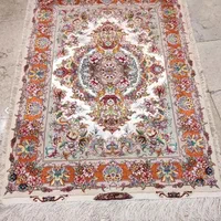 زرنیم دستباف تبریز طرح استاد خطیبی(چله،متن ابریشم)|فرش|تهران, ایرانشهر|دیوار