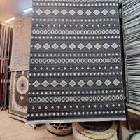 گلیم ۶متری چهارخونه سورمه ای ۴۰۰ شانه کاشان|گلیم، جاجیم، گبه|مشهد, امیر|دیوار