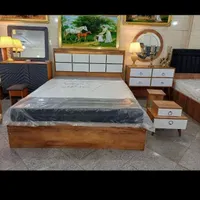 تخت سرویس خواب دو نفره  شرکتی   کامل|تخت و سرویس خواب|تهران, شهرک ابوذر|دیوار