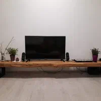 میز تلویزیون روستیک چوب اصیل ایرانی