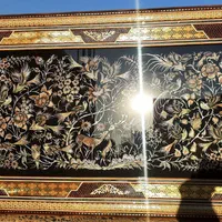تابلو قلمزنی مسی قاب خاتم کد ۰۰۲