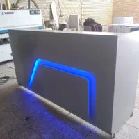 میز ریاستی اداری چستر چرمی سفید مشکی آموزشگاه زبان|دفتر کار|کرج, برغان|دیوار