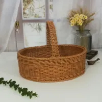 سبد نان بیضی شکل دسته دار