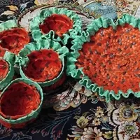 حصیر بافی های زیبا و یلداایی شکل هندوانه|صنایع دستی و سایر لوازم تزئینی|رشت, دیانتی|دیوار