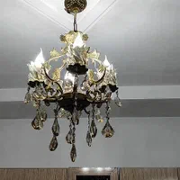 دوعددلوستربرنجی یکی5شاخه10شعله یکی دیگه4شاخه4شعله|لوستر و چراغ آویز|تهران, شهرک گلها|دیوار