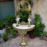 آیینه و شمعدان و میز کنسول عروس و داماد سایز 70|بوفه، ویترین، کنسول|تهران, یاخجی آباد|دیوار