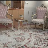 مبل استیل ۷نفره به همراه ۳جلو مبلی کوچک|مبلمان خانگی و میز عسلی|فلاورجان, |دیوار