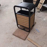 سطل زباله.سطل زباله پارکی مخزن زباله گالوانیزه
