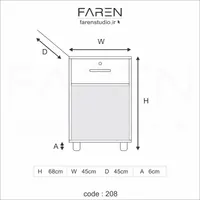 فایل تک کشو code 208|جاکفشی، کمد، دراور|تهران, شهرک ابوذر|دیوار
