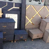 سرویس خواب دو نفره ست کامل شطرنجی|تخت و سرویس خواب|تبریز, |دیوار