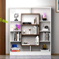 بوفه و کتابخانه مدل ماهان وسط قهوه ای|کتابخانه، شلف، قفسه‌های دیواری|تبریز, |دیوار