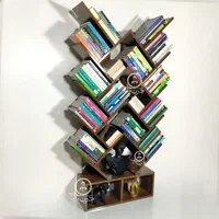 کتابخانه مدل درختی ۸ قهوه ای