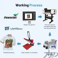 دستگاه چاپ دی تی اف DTF عرض 60