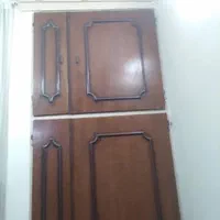 درب کمدی 4 تیکه چوبی به همراه چارچوب آهنی|جاکفشی، کمد، دراور|کرمان, |دیوار