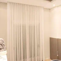پرده پانچی بدون نیاز به آستری حریر کتن|پرده، رانر، رومیزی|تهران, عبدل‌آباد|دیوار