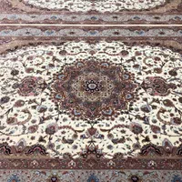 (فرش فرزین)جفت۶ متری نقشه شیوا۵۰رج،چله ابریشم|فرش|تبریز, |دیوار