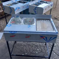 گریل روغنی 50×33 همراه دو عدد سرخ کن دو لگنه آکبند|کافیشاپ و رستوران|رشت, استادسرا|دیوار