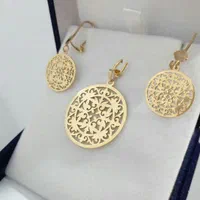 نیم ست سبک طلا|جواهرات|اسلام‌شهر, |دیوار