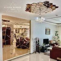 آینه پازل طرح کندویی پازلی