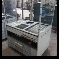 فرrafفلافل زن چهارtaei همبرsz استیک ذغالی+ فریزر|کافیشاپ و رستوران|رفسنجان, |دیوار