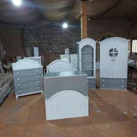 سرویس خواب نوزاد نوجوان مدل کرال، سیسمونی|تخت و سرویس خواب|رباط‌کریم, |دیوار