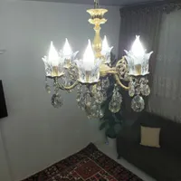 لوستر برنز شش شاخه|لوستر و چراغ آویز|تبریز, |دیوار