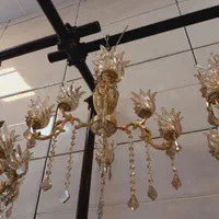 لوستر ۳شاخ ۶شعله دوگل برنز سوگلی
