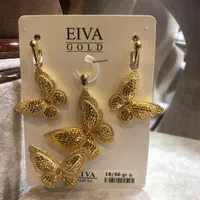 نیم ست  طلا پروانه|جواهرات|کاشان, بازار کاشان|دیوار