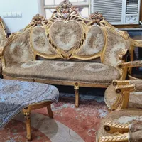 مبل سلطنتی ۷ نفره چوب راش|مبلمان خانگی و میز عسلی|دزفول, |دیوار