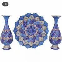 گلدان میناکاری مسی (کادویی) عمده وتک|گل مصنوعی|تهران, پیروزی|دیوار